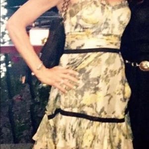 XS Elizabeth and James Tiered Bustier Mini Dress